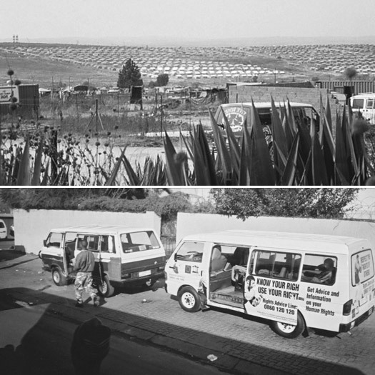 South African townships, black taxis